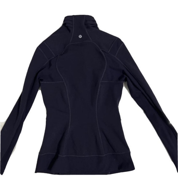 Lululelmon BHAKTI Jacket SIZE 6 Yoga CLASSIC Black Grape Plum Purple Define Wrap - Picture 11 of 12